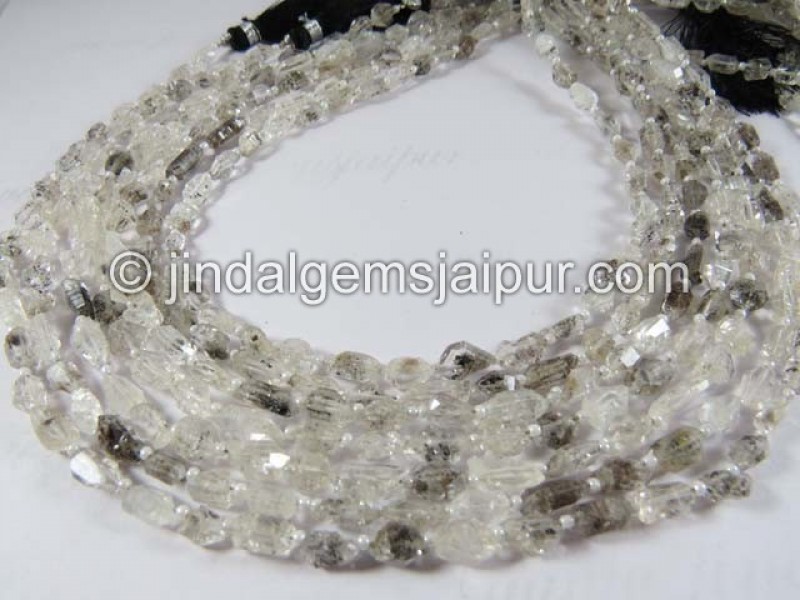 Double Terminated Quartz Rough Nuggets Shape Beads